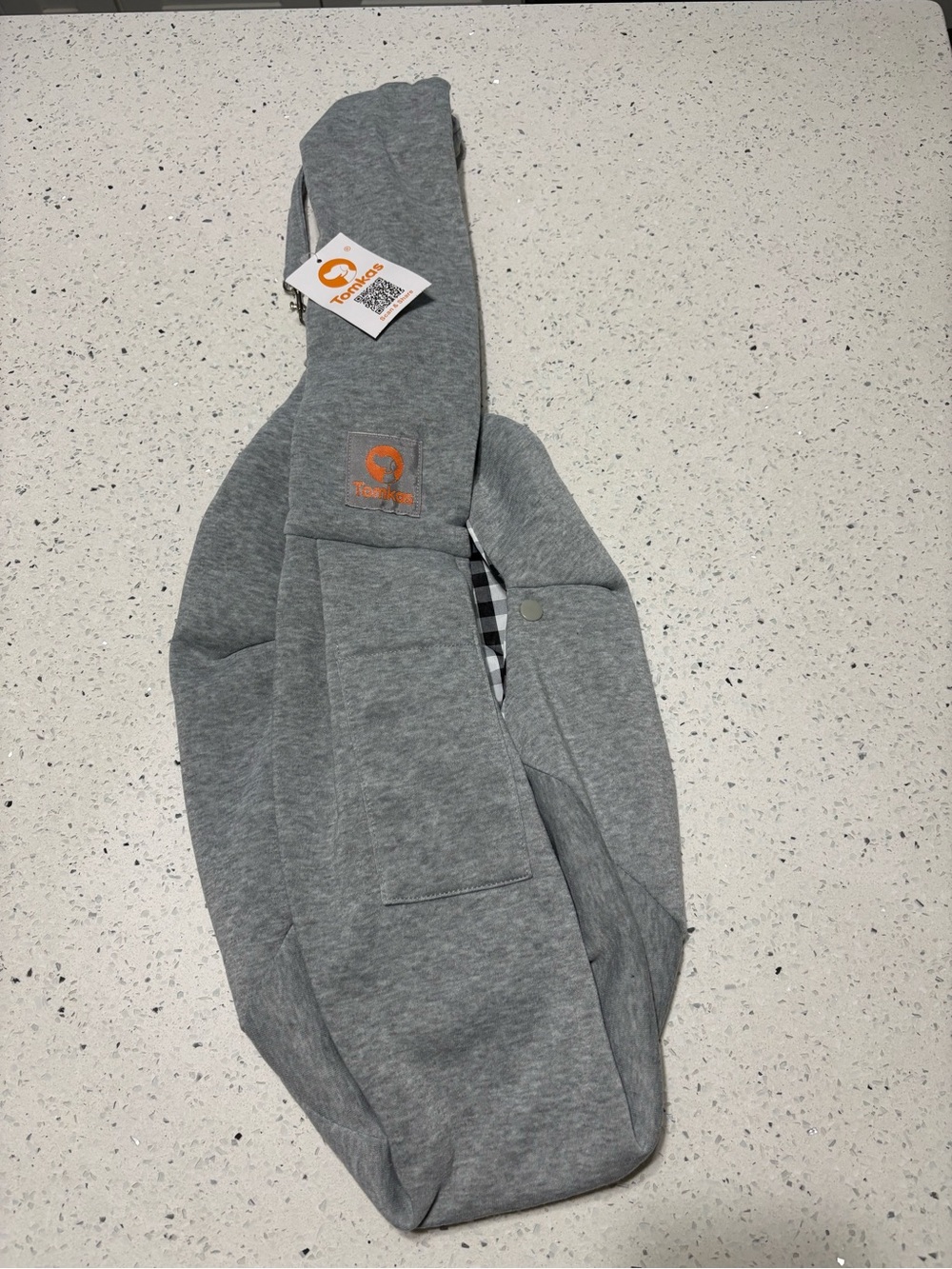 Tomkas Gray Small Dog Sling Carrier New - Picture 3 of 5